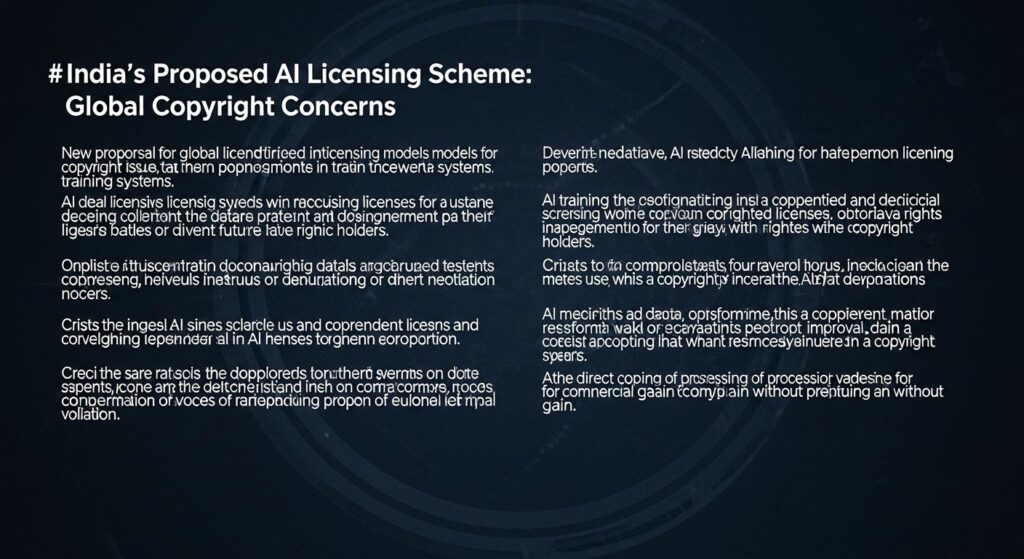 India’s proposed AI licensing scheme sparks global copyright debate